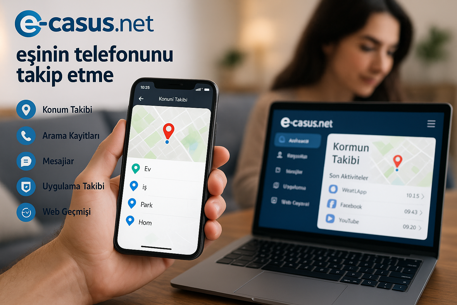 eşinin telefonunu takip etme